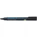 Alkoholos marker, 1-4 mm, vágott, SCHNEIDER "Maxx 133", fekete