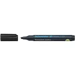 Alkoholos marker, 1-4 mm, vágott, SCHNEIDER "Maxx 133", fekete