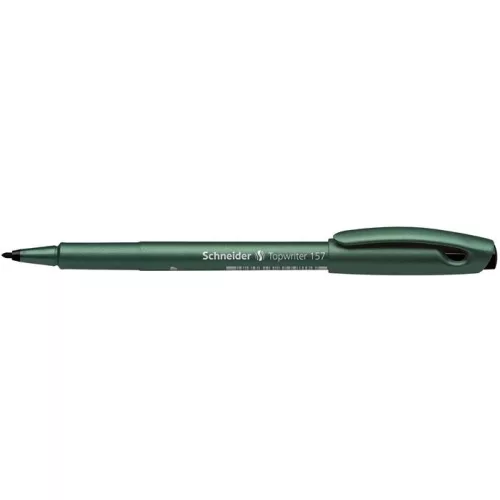 Filctoll, 0,8 mm, SCHNEIDER "Topwriter 157", fekete