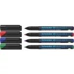Alkoholos marker készlet, OHP, 0,7 mm, SCHNEIDER "Maxx 222 F", 4 különböző szín
