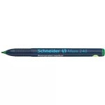 Alkoholos marker, 1-2 mm, kúpos, SCHNEIDER "Maxx 240", zöld