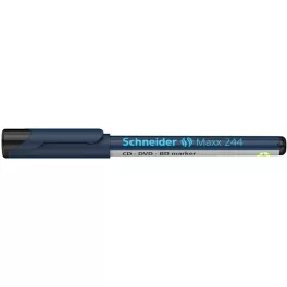   Alkoholos marker, CD/DVD, 0,7 mm, SCHNEIDER "Maxx 244", fekete