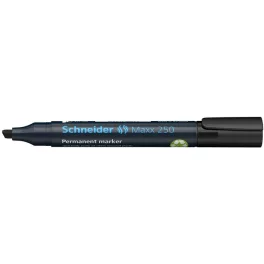   Alkoholos marker, 2-7 mm, vágott, SCHNEIDER "Maxx 250", fekete