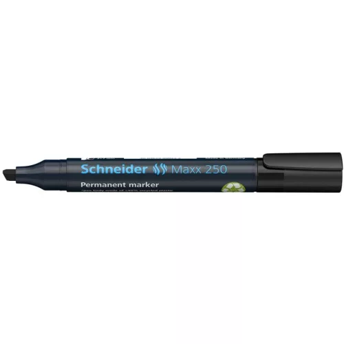 Alkoholos marker, 2-7 mm, vágott, SCHNEIDER "Maxx 250", fekete