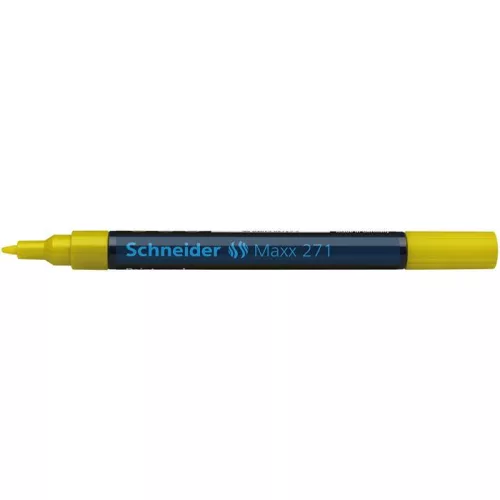 Lakkmarker, 1-2 mm, SCHNEIDER "Maxx 271", sárga
