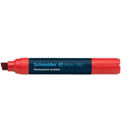   Alkoholos marker, 4-12 mm, vágott, SCHNEIDER "Maxx 280", piros