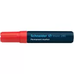 Alkoholos marker, 4-12 mm, vágott, SCHNEIDER "Maxx 280", piros