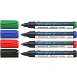 Tábla- és flipchart marker készlet, 2-3 mm, kúpos, SCHNEIDER "Maxx 290", 4 különböző szín