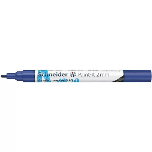Dekormarker, akril, 2 mm, SCHNEIDER "Paint-It 310", kék