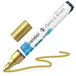 Dekormarker, akril, 4 mm, SCHNEIDER "Paint-It 320", arany