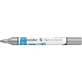   Dekormarker, akril, 4 mm, SCHNEIDER "Paint-It 320", ezüst