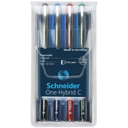  Rollertoll készlet, 0,5 mm, SCHNEIDER "One Hybrid C", 4 szín