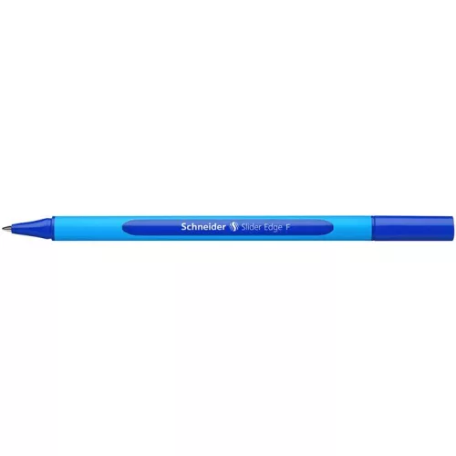 Golyóstoll, 0,3 mm, kupakos, SCHNEIDER "Slider Edge F", kék
