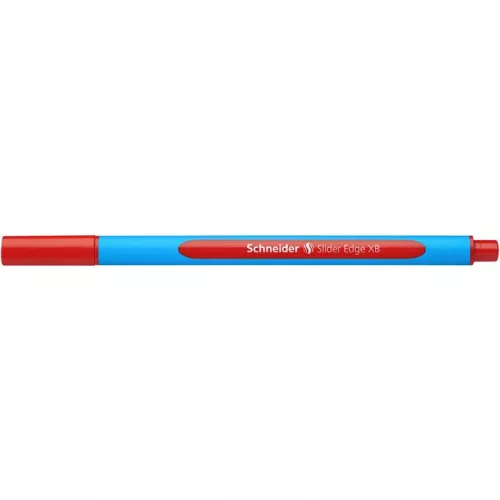 Golyóstoll, 0,7 mm, kupakos, SCHNEIDER "Slider Edge XB", piros