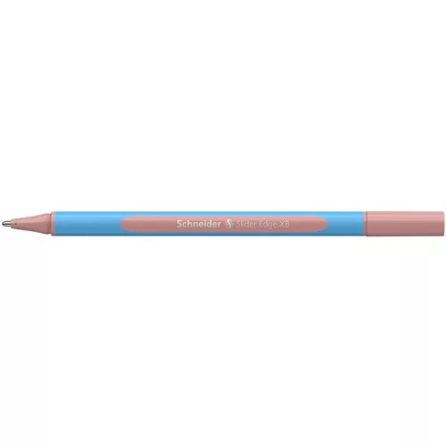 Golyóstoll, 0,7 mm, kupakos, SCHNEIDER "Slider Edge XB Pastel", halvány piros