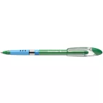 Golyóstoll, 0,5 mm, kupakos, SCHNEIDER "Slider Basic M", zöld