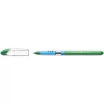Golyóstoll, 0,5 mm, kupakos, SCHNEIDER "Slider Basic M", zöld