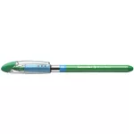 Golyóstoll, 0,5 mm, kupakos, SCHNEIDER "Slider Basic M", zöld
