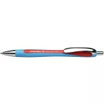 Golyóstoll, 0,7 mm, nyomógombos, SCHNEIDER "Slider Rave XB", piros