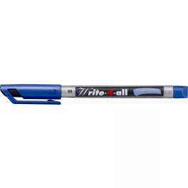   Alkoholos marker, 1 mm, kúpos, STABILO "Write-4-all", kék