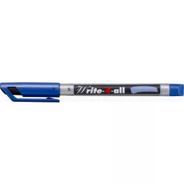   Alkoholos marker, 0,4 mm, kúpos, STABILO "Write-4-all", kék