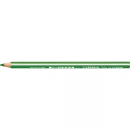   Színes ceruza, háromszögletű, vastag, STABILO  "Trio thick", világoszöld