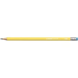   Grafitceruza radírral, HB, hatszögletű, STABILO "Pencil 160", sárga