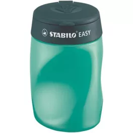   Hegyező, háromlyukú, tartályos, jobbkezes, STABILO "Easy", olajzöld