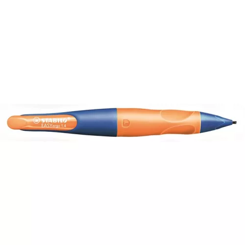 Nyomósirón, 1,4 mm, balkezes, STABILO "EasyErgo Start", kék/narancssárga