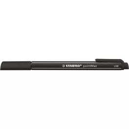 Filctoll, 0,8 mm, STABILO "Point Max", fekete