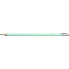   Grafitceruza radírral, HB, hatszögletű, STABILO "Swano Pastel", zöld