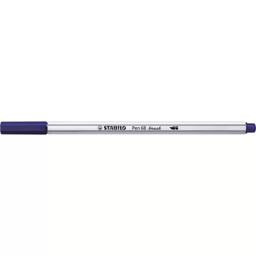 Ecsetirón, STABILO "Pen 68 brush", sötétkék