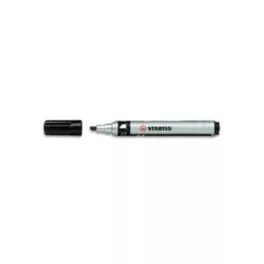  Alkoholos marker, 1-4 mm, vágott, STABILO "Mark-4-all", fekete