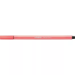 Filctoll, 1 mm, STABILO "Pen 68", neon piros