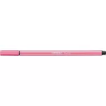 Filctoll, 1 mm, STABILO "Pen 68", halvány rózsaszín