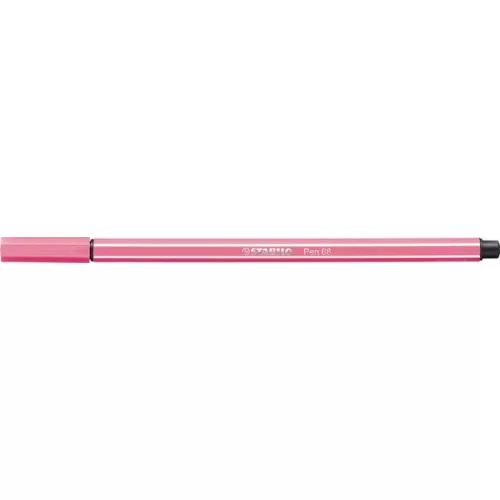 Filctoll, 1 mm, STABILO "Pen 68", halvány rózsaszín