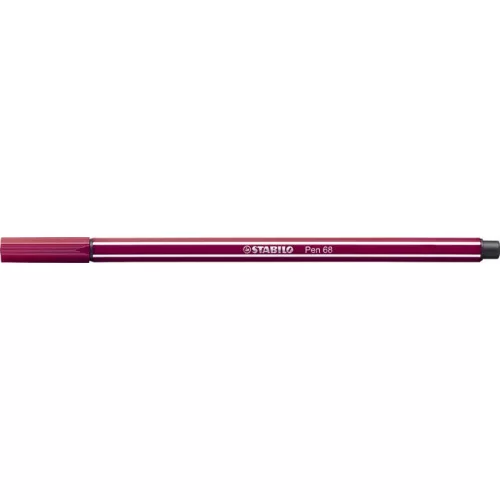 Filctoll, 1 mm, STABILO "Pen 68", bíborvörös