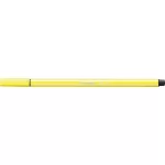 Filctoll, 1 mm, STABILO "Pen 68", citromsárga