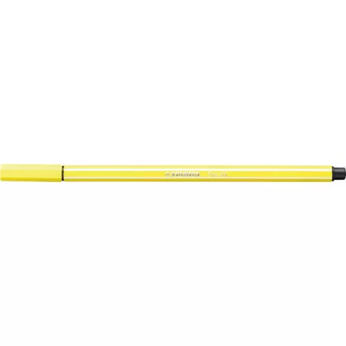 Filctoll, 1 mm, STABILO "Pen 68", citromsárga