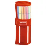 Filctoll, készlet, 1 mm, felcsavarható szett, STABILO "Pen 68", 30 különböző szín