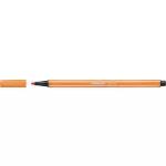 Filctoll, 1 mm, STABILO "Pen 68", halvány narancssárga