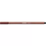 Filctoll, 1 mm, STABILO "Pen 68", téglavörös