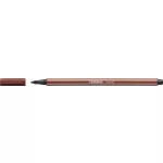 Filctoll, 1 mm, STABILO "Pen 68", téglavörös