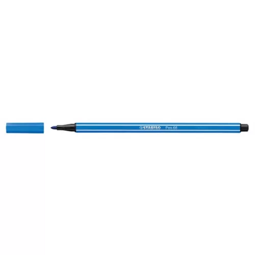 Filctoll, 1 mm, STABILO "Pen 68", sötétkék