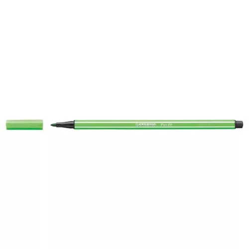 Filctoll, 1 mm, STABILO "Pen 68", levél zöld