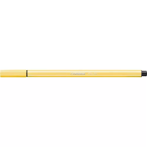 Filctoll, 1 mm, STABILO "Pen 68", sárga
