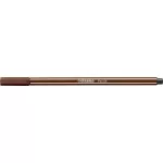Filctoll, 1 mm, STABILO "Pen 68", barna