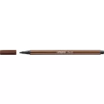 Filctoll, 1 mm, STABILO "Pen 68", barna