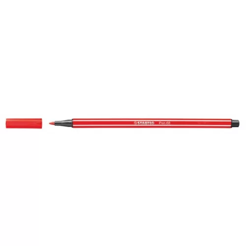 Filctoll, 1 mm, STABILO "Pen 68", kármin piros