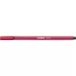 Filctoll, 1 mm, STABILO "Pen 68", sötétpiros